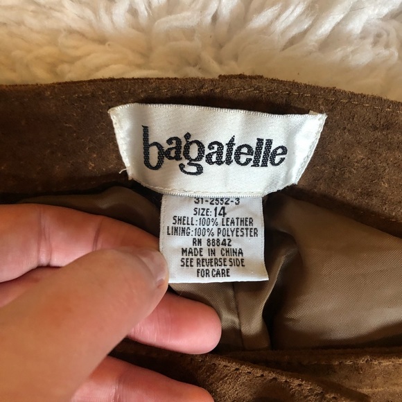 90s Vintage Genuine Leather Pants High Waisted - Picture 8 of 8